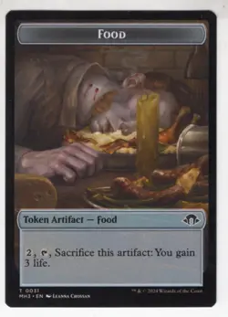 MTG Modern Horizons 3 Token Card #31 Food (Energy Back) - Image 1