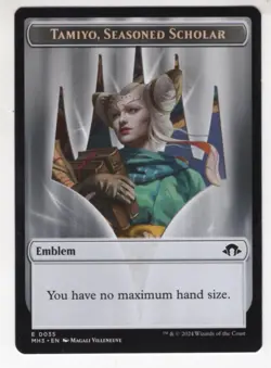 MTG Modern Horizons 3 Token Card #35 Tamiyo Seasoned Scholar (Discover Back) - Image 1