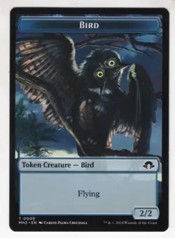 MTG Modern Horizons 3 Token Card #9 Bird (Green Back) - Image 1