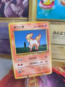 Pokemon Karte Card Base expansion set no rarity Wotc japanese Ponyta Ponita Exc+ - Image 1