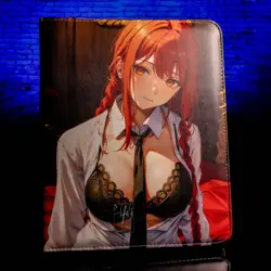 Makima Card Binder Premium Padded 3x3 Sleeves Waifu Redemption Chainsaw Man - Image 1