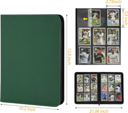 9 Pockets Card Binder,Premium Zip Trading Card Binder,540 Double Sided Pocket PU - Image 2