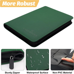 9 Pockets Card Binder,Premium Zip Trading Card Binder,540 Double Sided Pocket PU - Image 3
