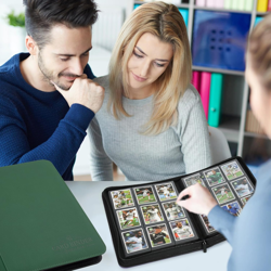 9 Pockets Card Binder,Premium Zip Trading Card Binder,540 Double Sided Pocket PU - Image 5