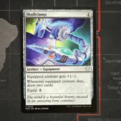 MTG Magic the Gathering Skullclamp (379/542) March of the Machine Commander NM - Image 1
