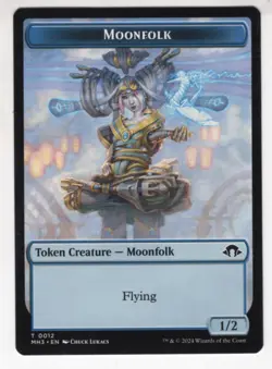 MTG Modern Horizons 3 Token Card #12 Moonfolk (Energy Back) - Image 1