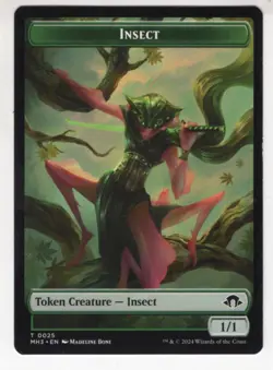 MTG Modern Horizons 3 Token Card #25 Insect (Discover Back) - Image 1
