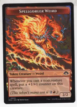 MTG Modern Horizons 3 Token Card #24 Spellgorger Weird (Energy Back) - Image 1