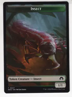MTG Modern Horizons 3 Token Card #27 Insect (Energy Back) - Image 1