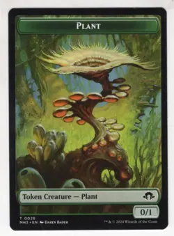 MTG Modern Horizons 3 Token Card #26 Plant (Energy Back) - Image 1