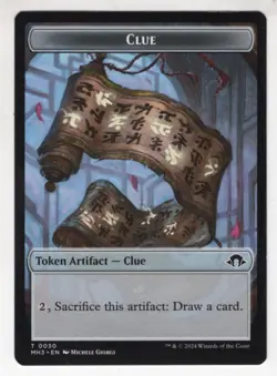 MTG Modern Horizons 3 Token Card #30 Clue (Energy Back) - Image 1