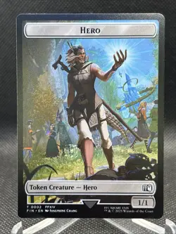 MTG - Hero 0002/Food 0022 Token - Final Fantasy NM/M Condition Knight 0010 - Image 1