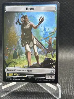 MTG - Hero 0002/Food 0022 Token - Final Fantasy NM/M Condition Knight 0010 - Image 2