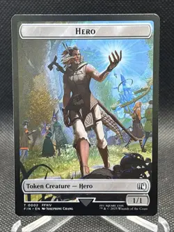 MTG - Hero 0002/Food 0022 Token - Final Fantasy NM/M Condition Knight 0010 - Image 4