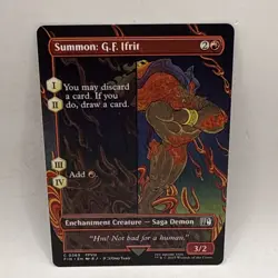 Summon: G.F. Ifrit (Borderless) #369 (LP) Final Fantasy Magic MTG Card - Image 1