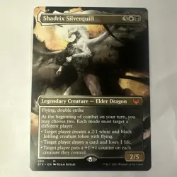 MTG English Shadrix Silverquill (Borderless) NM Foil Strixhaven - Image 1