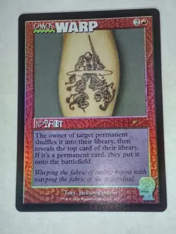 MTG Chaos Warp Rainbow FOIL Secret Lair - SLD /823 - - Image 1