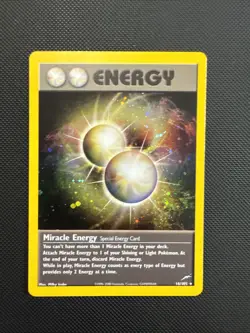 Miracle Energy 16/105 Neo Destiny Holo Pokemon S190 - Image 1