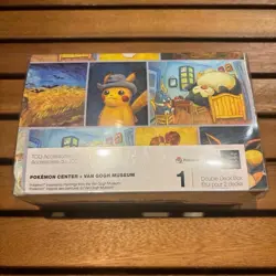 Pokemon TCG Pokemon Center × Van Gogh Museum Pikachu Double Deck Box - Image 1