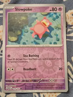 Slowpoke Reverse Holo 079/165 - Scarlet & Violet 151 Pokemon - Image 1