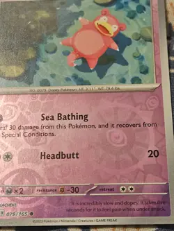 Slowpoke Reverse Holo 079/165 - Scarlet & Violet 151 Pokemon - Image 2