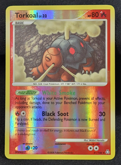 Pokemon TCG Torkoal 41/146 Legends Awakened Reverse Holo NM - Image 1