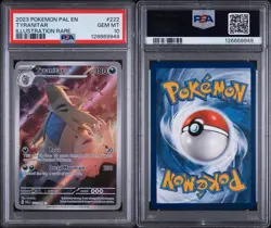 PSA 10 Tyranitar 222 Paldea Evolved 2023 Pokemon Card - Image 3