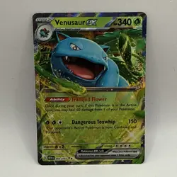 Pokemon TCG Venusaur ex 003/165 Sv: Scarlet & Violet 151 Holo MP Collectible - Image 1