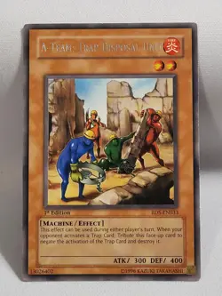 3 x YuGiOh TCG 1st Edition A-Team : Trap Disposal Unit Rare RDS-EN033 LP - Image 3