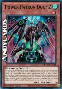 POWER PATRON DOOMZ (Patrono Potente Doomz) • Super R • DOOD EN011 • 1Ed • Yugioh - Image 1