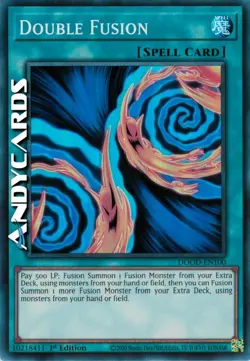 DOUBLE FUSION • (Doppia Fusione) • Super R • DOOD EN100 • 1Ed • Yugioh ANDYCARDS - Image 1