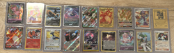 Pokemon card lot 18 cards pokemon and gold cards relatively good condition. - Image 1