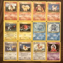 Pokemon Base Set Lot Of 12 Cards (1999) - Image 1