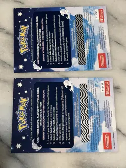 Shiny Koraidon & Miraidon Pokemon Scarlet Violet Code Card -Gamestop X 2 Unused - Image 2