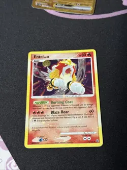 Pokemon Entei Card TCG 4/132 Secret Wonders Cracked Ice Holo Rare LP Condition - Image 1