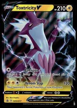 Toxtricity V SWSH017 JUMBO OVERSIZED Black Star Promo Pokemon Card - Image 1