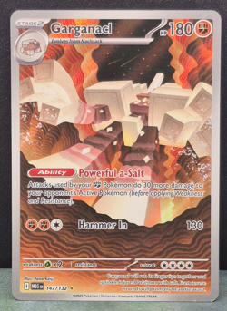 Garganacl Illustration Rare 147/132 Mega Evolution Pokemon TCG Near Mint Card NM - Image 1