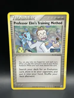 Stamped Professor Elm’s Training Method 89/115 - Pokemon Unseen Forces Card - MP - Image 1