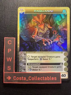 RAQUANNI - 20/15/85/40/40 - SUPER RARE - CHAOTIC CARD - 1ST EDITION - NM - Image 1