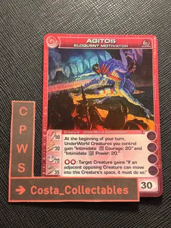 AGITOS, ELOQUENT MOTIVATOR - MAX S - 90/30/70/35/30 - SUPER RARE CHAOTIC CARD NM - Image 1