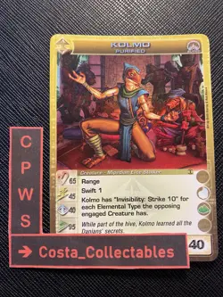 KOLMO, PURIFIED - 65/45/40/95/40 - SUPER RARE - CHAOTIC CARD - 1ST EDITION - NM - Image 1