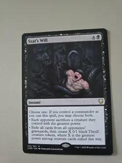 MTG Szat's Will Commander Legends 152/361 Regular Rare - Image 1