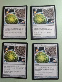 4 X Crucible of Worlds Fifth Dawn Regular - Image 1