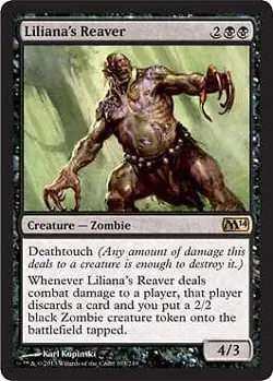 MTG Magic - Liliana's Reaver - Magic 2014 - Rare - NM - Image 1