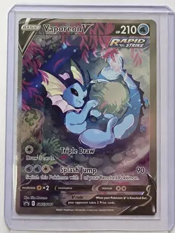 Pokemon TCG Vaporeon V SWSH181 - Sword & Shield Promo - Full Art - Image 1