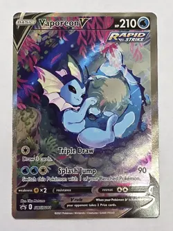 Pokemon TCG Vaporeon V SWSH181 - Sword & Shield Promo - Full Art - Image 2