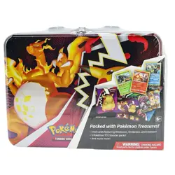Pokemon TCG Fall 2020 Collector’s Treasure Chest Lunch Box Tin NEW Sealed - Image 1