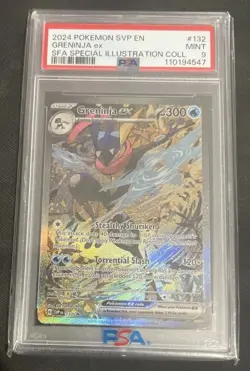 2024 POKEMON SVP SPECIAL ILLUSTRATION COLLECTION PROMO #132 GRENINJA EX PSA 9 - Image 1