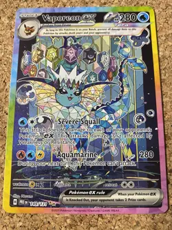 Vaporeon EX 149/131- SIR - Prismatic Evolutions - Eeveelution Pokemon TCG - Image 1