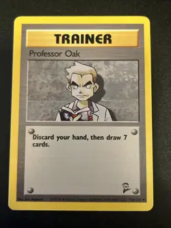 Professor Oak 116/130 Pokemon Trainer Base Set 2 - Image 1